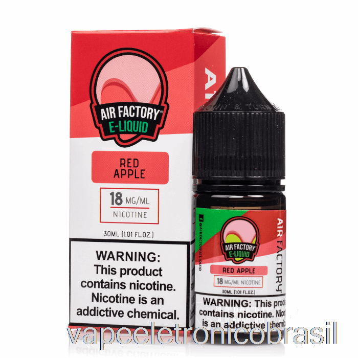 Vape Eletrônico Maçã Vermelha - Sais De Fábrica De Ar - 30ml 36mg